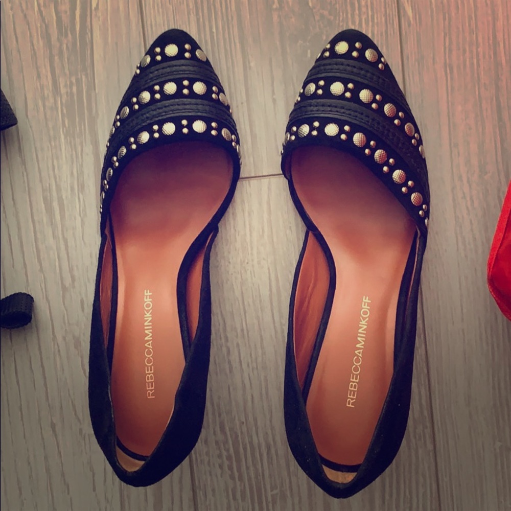 Rebecca minkoff black with stud heels size 8